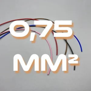 075 Raudonas laidas FLRY - 1.5 mm²